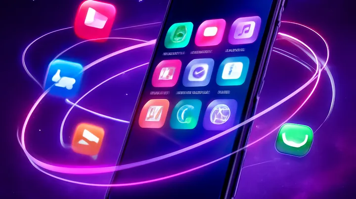 8777BETA COM Sleek smartphone floating in space