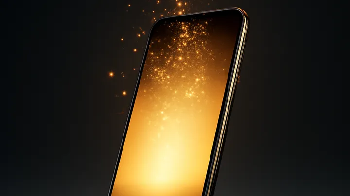 8777BETA COM Modern phone with glowing screen